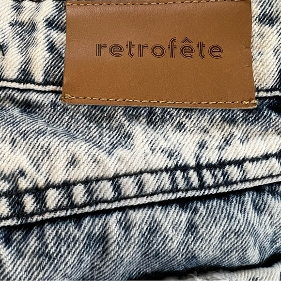 Retrofēte Irene acid wash denim jean skirt XS - Picture 13 of 16